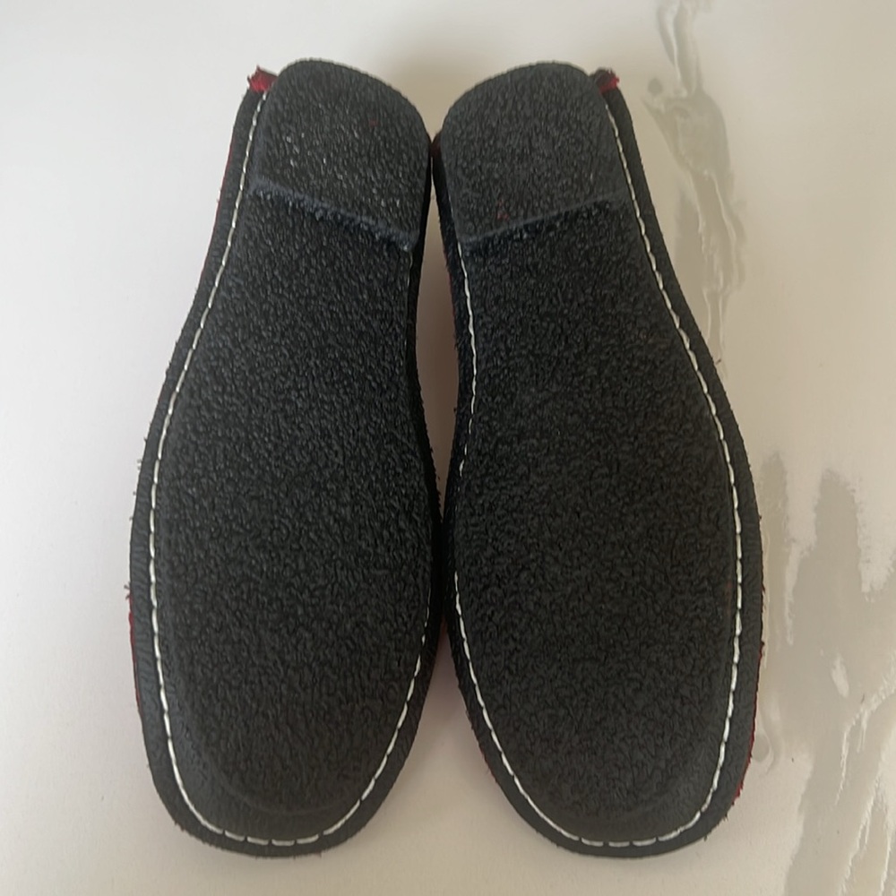 L’Artiste Dezi Red and Black Leather Floral Loafers Flats Womens EU 41 9.5 - 10 - Picture 15 of 16